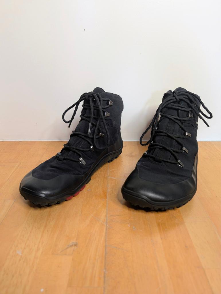 Vivobarefoot Tracker Textile AT Mens Obsidian (Size 40), Zwart, Ophalen of Verzenden, Zo goed als nieuw, Wandelschoenen of Bergschoenen