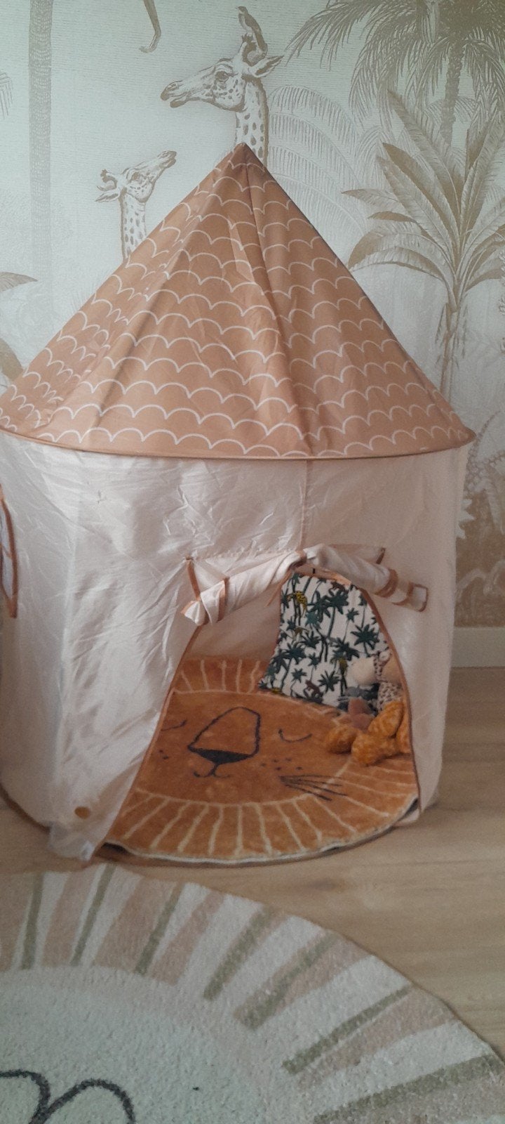 Speeltent met leeuwenkleed - Klein scheurtje, Ophalen of Verzenden, Gebruikt