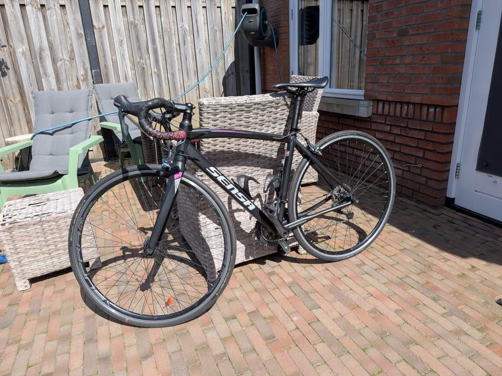 (GERESERVEERD) Sensa Emilia dames racefiets 48cm, Fietsen en Brommers, 28 inch, Gebruikt, Velgrem, Aluminium
