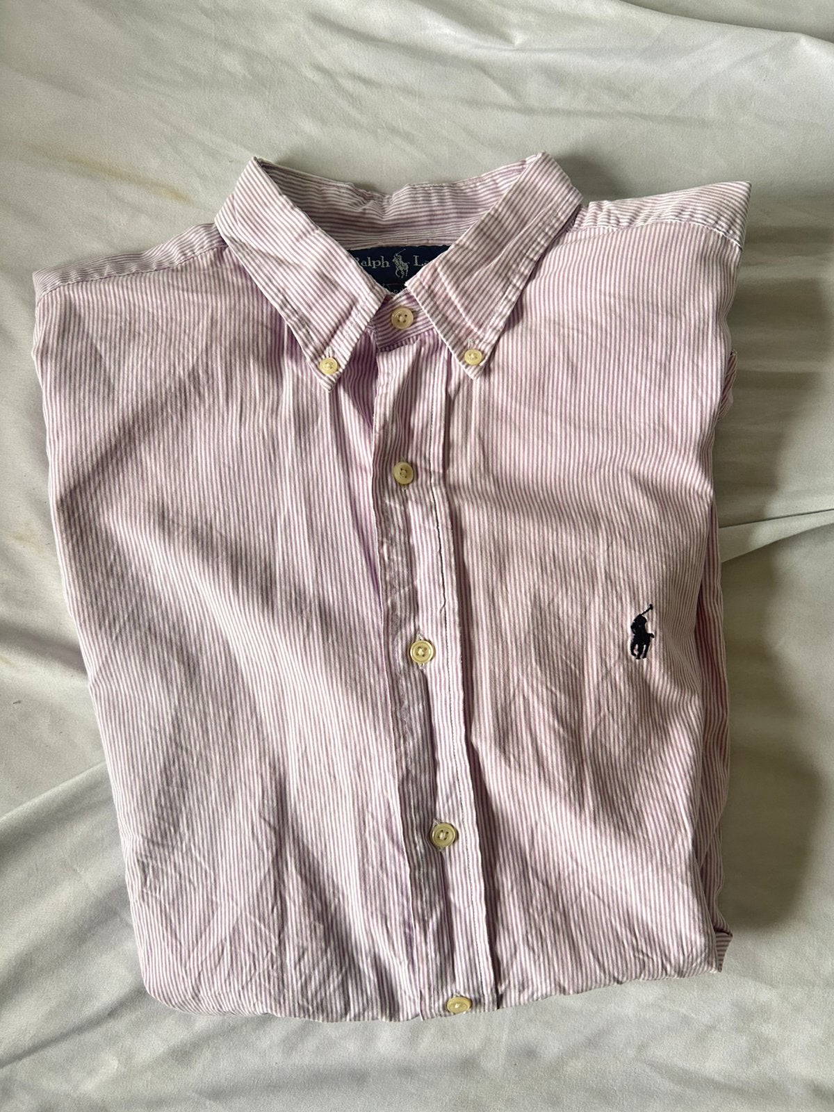 Ralph Lauren Overhemd roze Geruit maat XL korte mouw, Ophalen of Verzenden, Nieuw, Roze, Halswijdte 43/44 (XL)