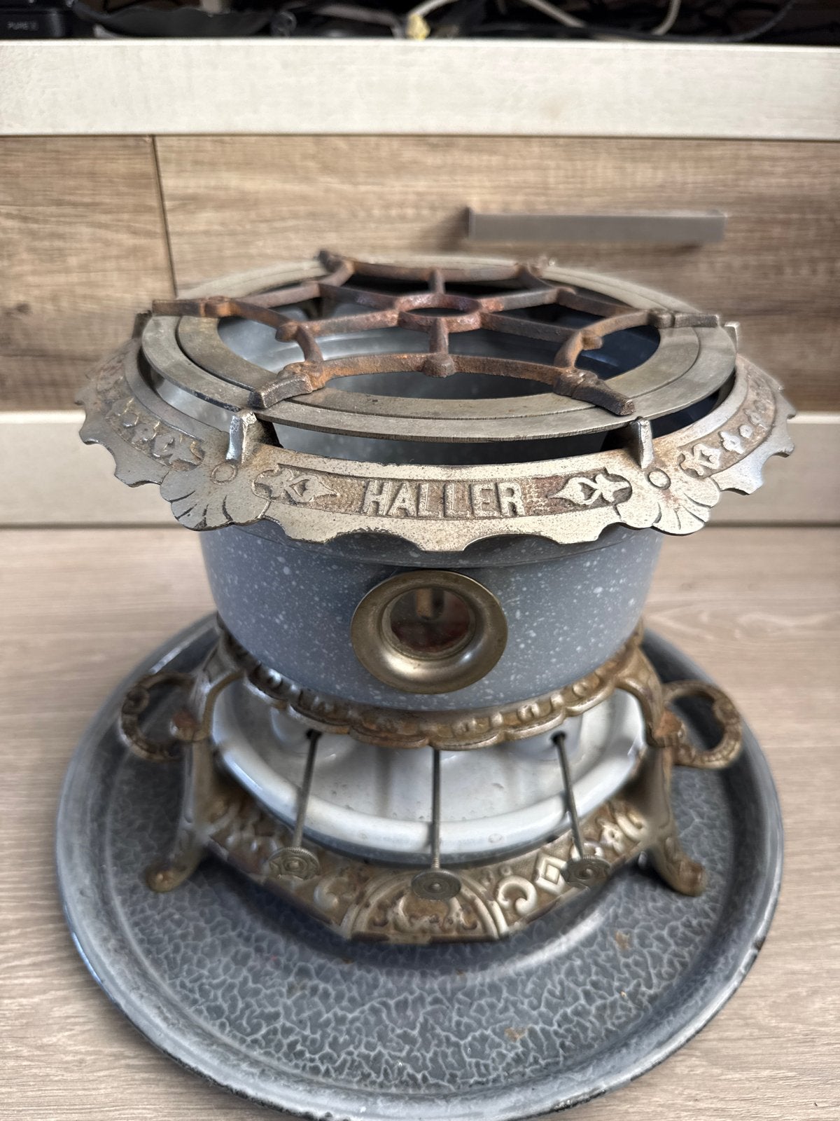 Antieke Haller petroleumkachel - Vintage kooktoestel, Antiek en Kunst, Ophalen