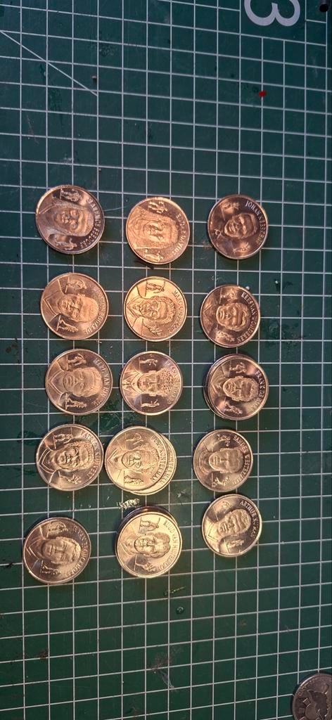 KNVB Munten 2000 - Set, Postzegels en Munten, Munten | Nederland, Setje, Overige waardes, Koningin Beatrix, Ophalen of Verzenden