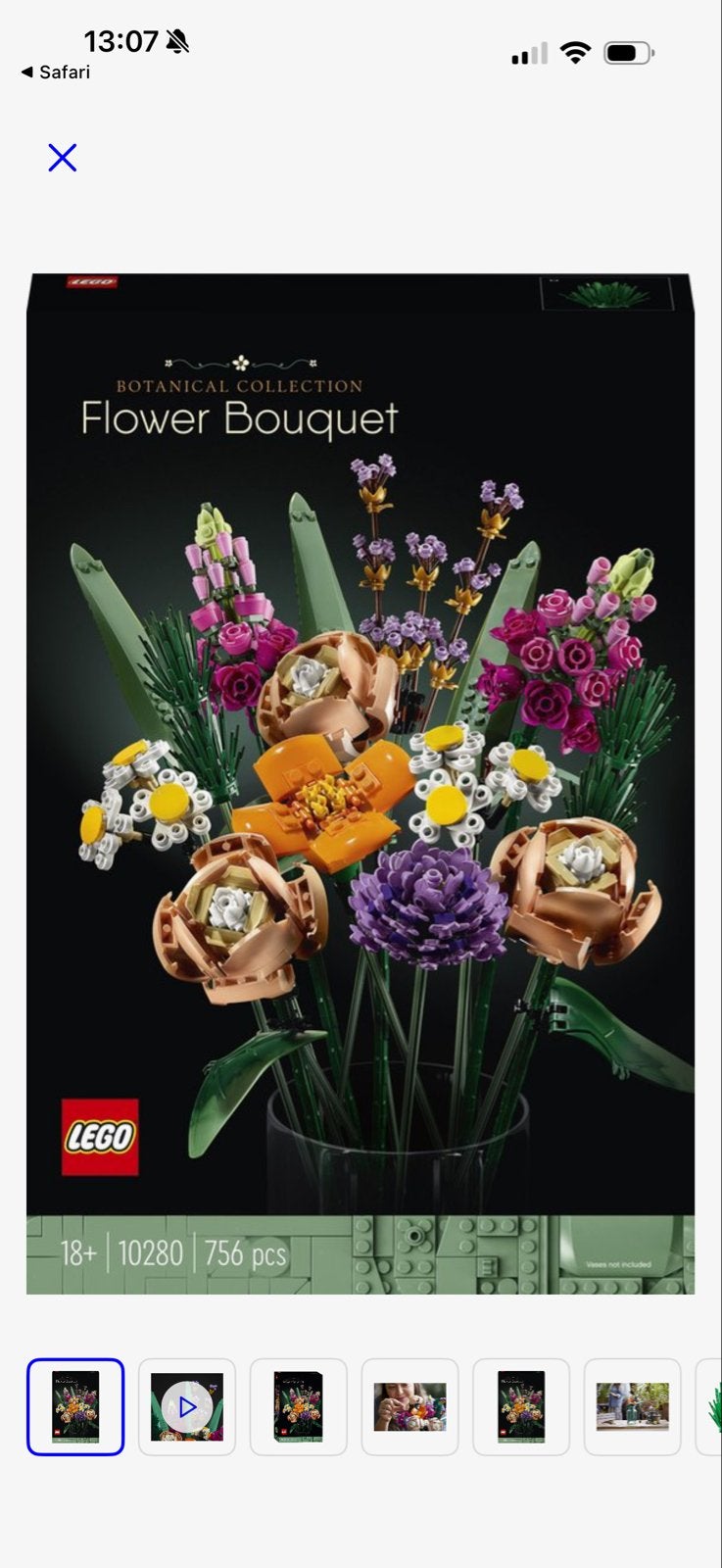 LEGO Botanical Collection Bloemenboeket 10280, Kinderen en Baby's, Ophalen, Zo goed als nieuw