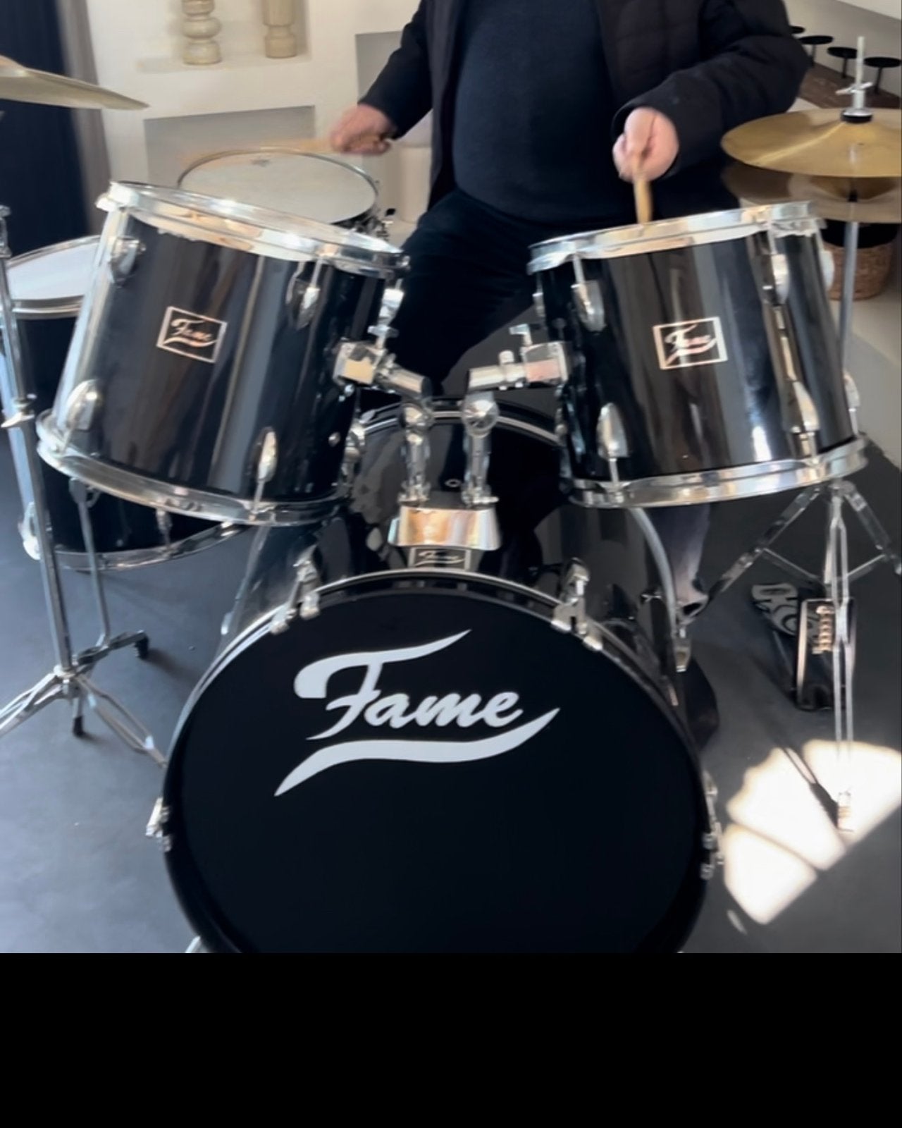 Fame drumstel - Compleet en klaar om te spelen, Ophalen of Verzenden, Gebruikt, Overige merken