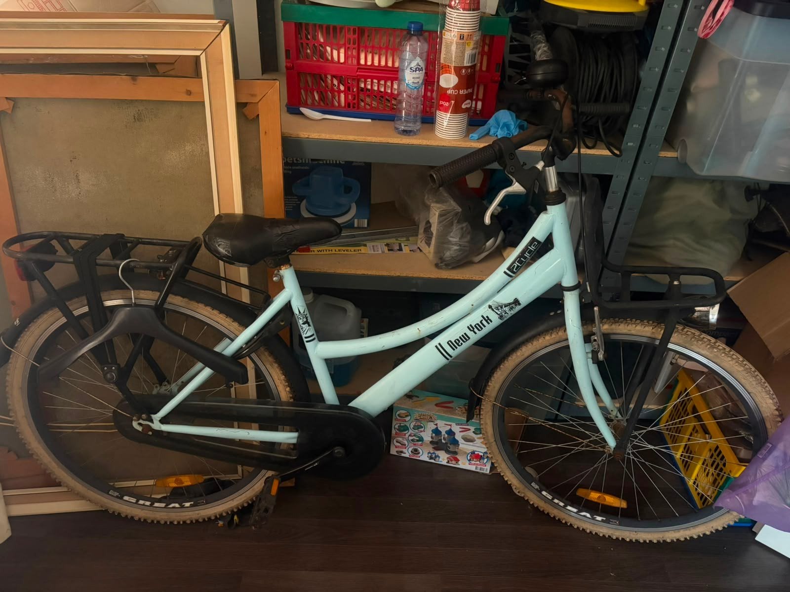 Leuke kinderfiets - New York - 24 inch, Fietsen en Brommers, Ophalen, New York, Velgrem, Handrem