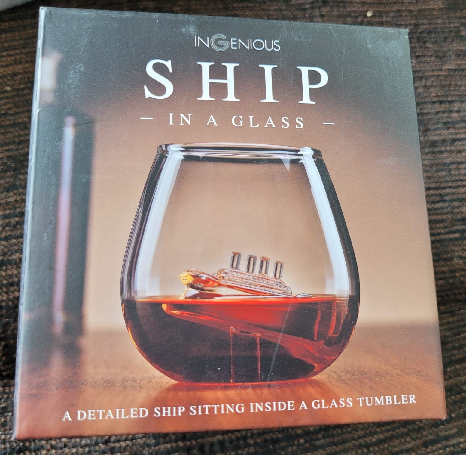 Ship in a glass detailed ocean liner 500 ml tumbler, Ophalen of Verzenden
