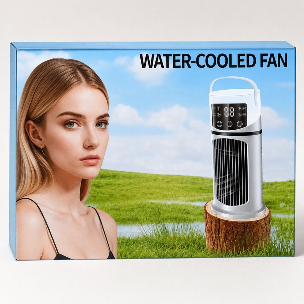 NIEUW: Aircooler Ventilator + Waterneveling 500ml, Verzenden, Nieuw, Tafelventilator