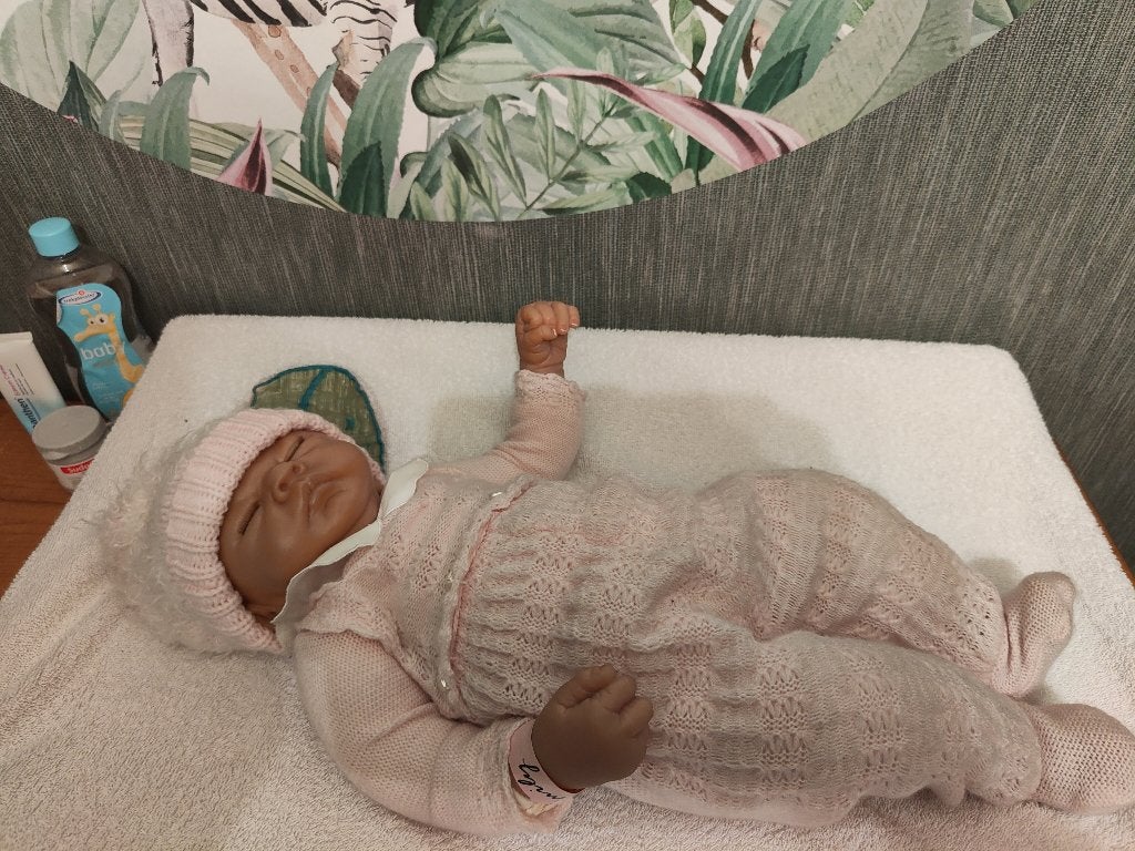 Reborn pop  Emely, Verzamelen, Poppen, Ophalen of Verzenden, Zo goed als nieuw, Babypop, Levensecht of Reborn
