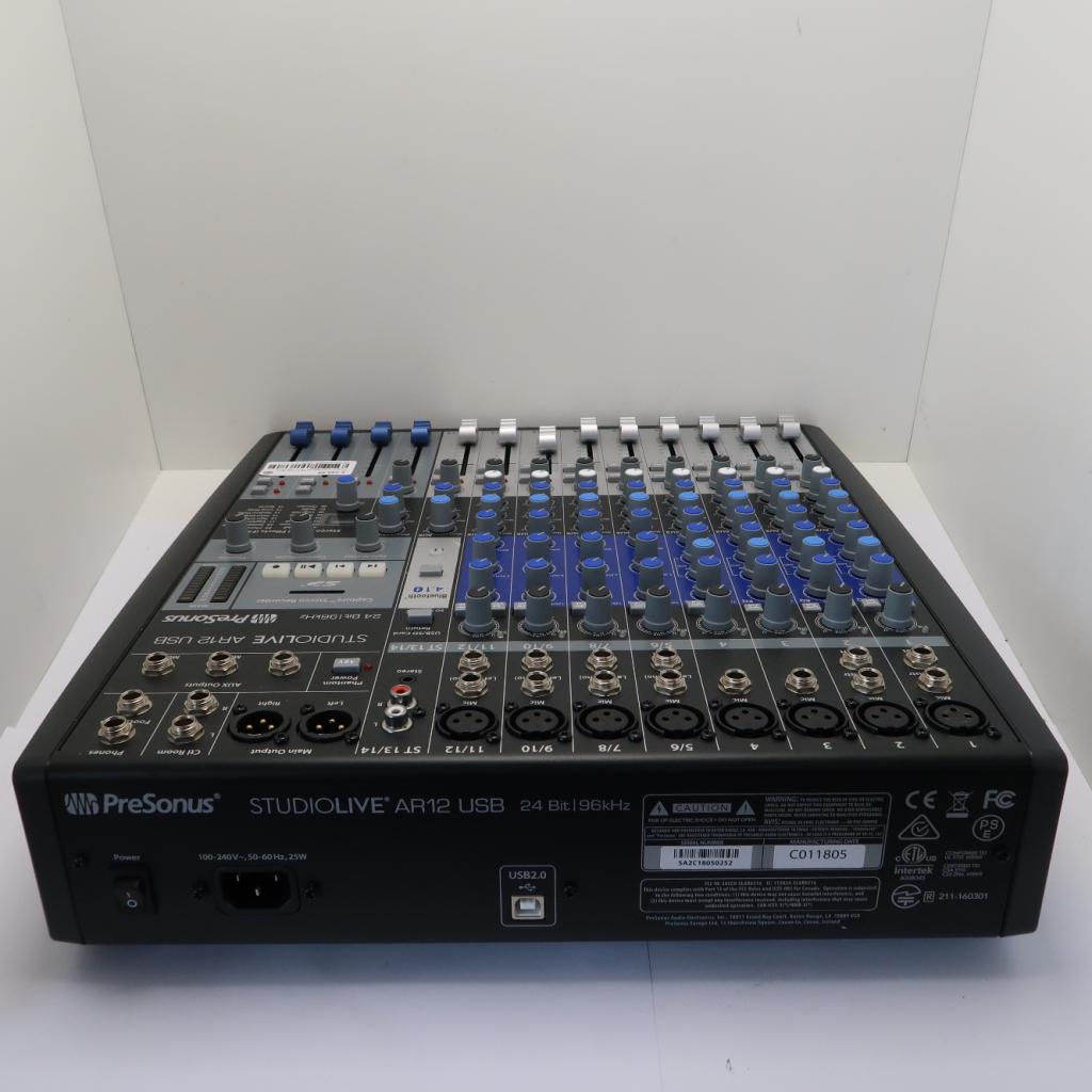 Presonus StudioLive AR12 USB Mixer | in Zeer Nette Staat, Muziek en Instrumenten, Mengpanelen, Niet ingevuld, Zo goed als nieuw