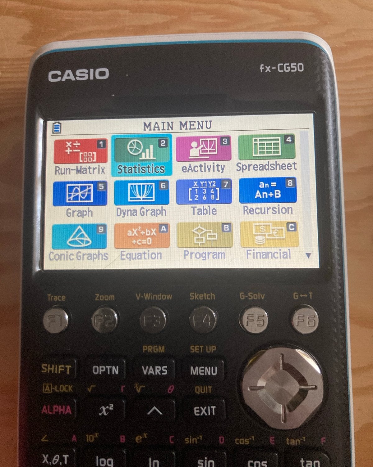 Casio fx-CG50 grafische rekenmachine, Ophalen of Verzenden, Grafische rekenmachine