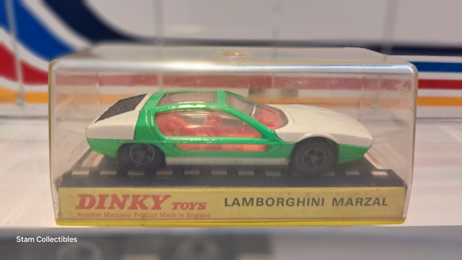 Dinky Toys Nr. 189 Lamborghini Marzal Green / White, Auto, Dinky Toys, Ophalen of Verzenden, Zo goed als nieuw