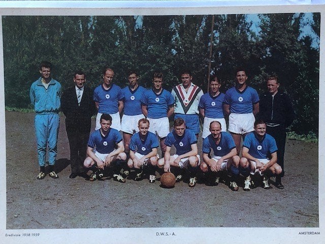 Voetbalplaat  DWS  Amsterdam Eredivisie 1958 - 1959 ESSO, Verzamelen, Ophalen of Verzenden, Gebruikt, Overige binnenlandse clubs
