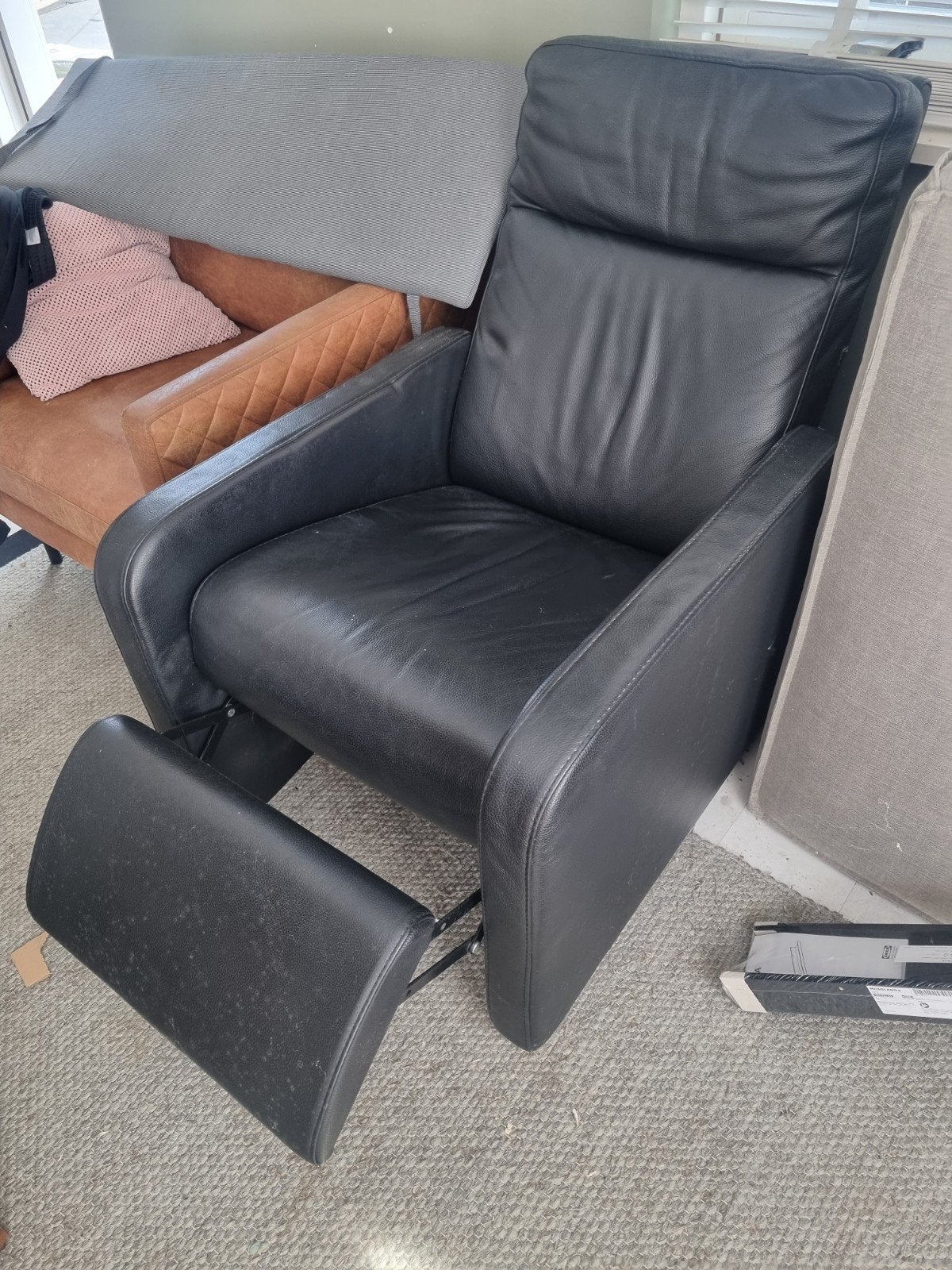Leren fauteuil, Huis en Inrichting, Fauteuils, Ophalen