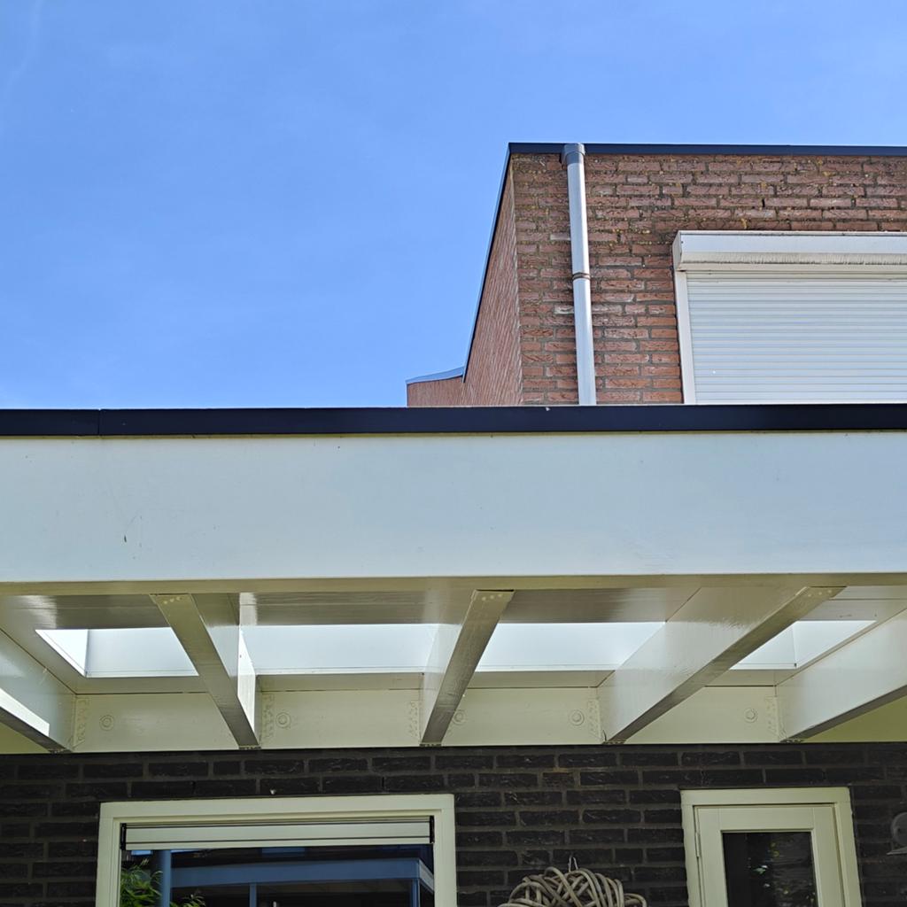 Zwart dakprofiel met lichte werkje, Verzenden, Zwart, 15 m² of meer
