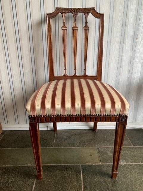 2 Empire stijl stoelen, Lodewijk XVI, ca. 1800, Ophalen
