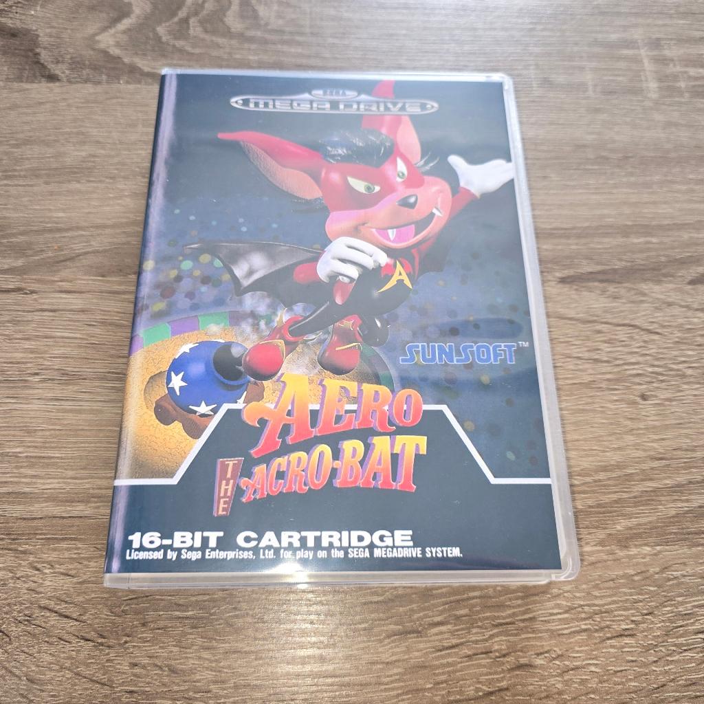 Aero The Acro-Bat Sega Mega Drive Game Case, Avontuur en Actie, Verzenden, 1 speler, Zo goed als nieuw