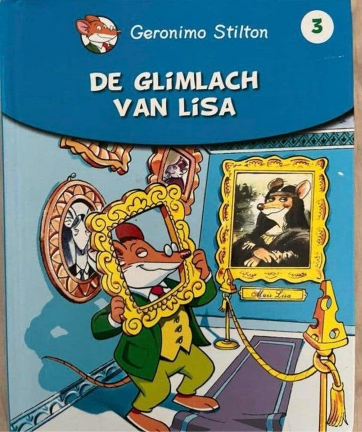 Geronimo Stilton - De glimlach van Lisa Geronimo Stilton, Ophalen of Verzenden, Gelezen