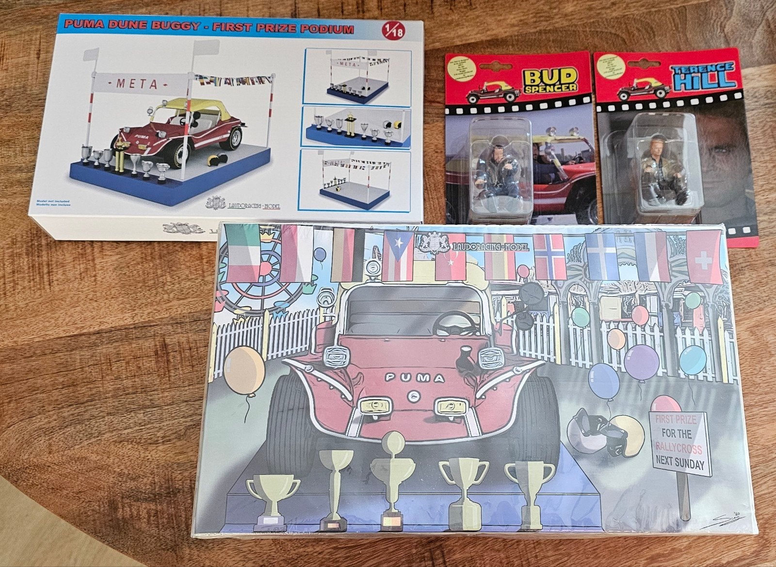 Puma Dune Buggy 1:18 model met Bud Spencer & Terence Hill, Ophalen of Verzenden