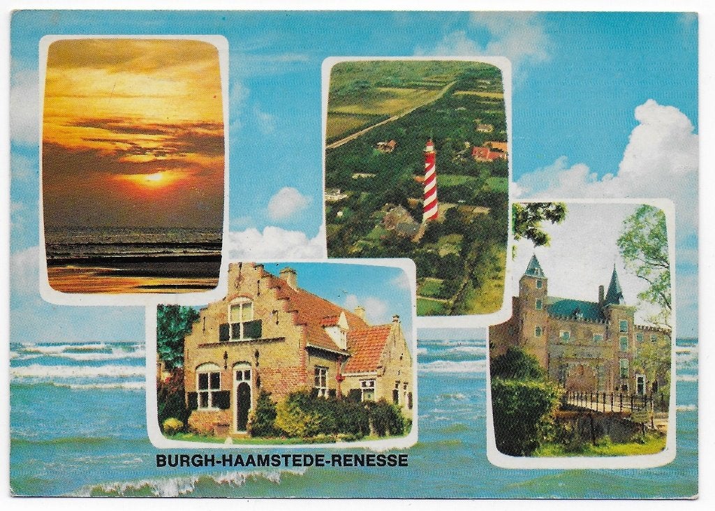 Burgh Haamstede Renesse Gelopen Ansichtkaart ( B6227 ), Ophalen of Verzenden, 1980 tot heden, Gelopen