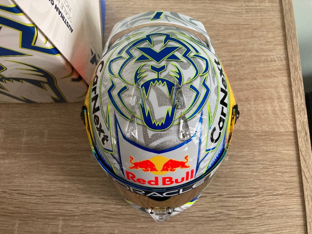 ✅ Max Verstappen 1:2 helm Oostenrijk GP 2022 Red Bull Racing, Ophalen of Verzenden, Nieuw, Formule 1