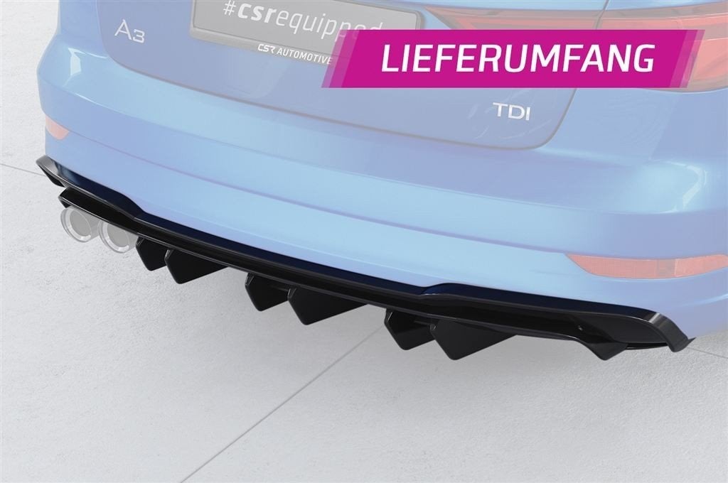 Rear Diffuser Geschikt Voor Audi A3 8V S-Line Limo / Cabrio, Verzenden, Automotive Parts, A.parts@hotmail.nl, Trasmolenlaan 12 3447 GZ Woerden