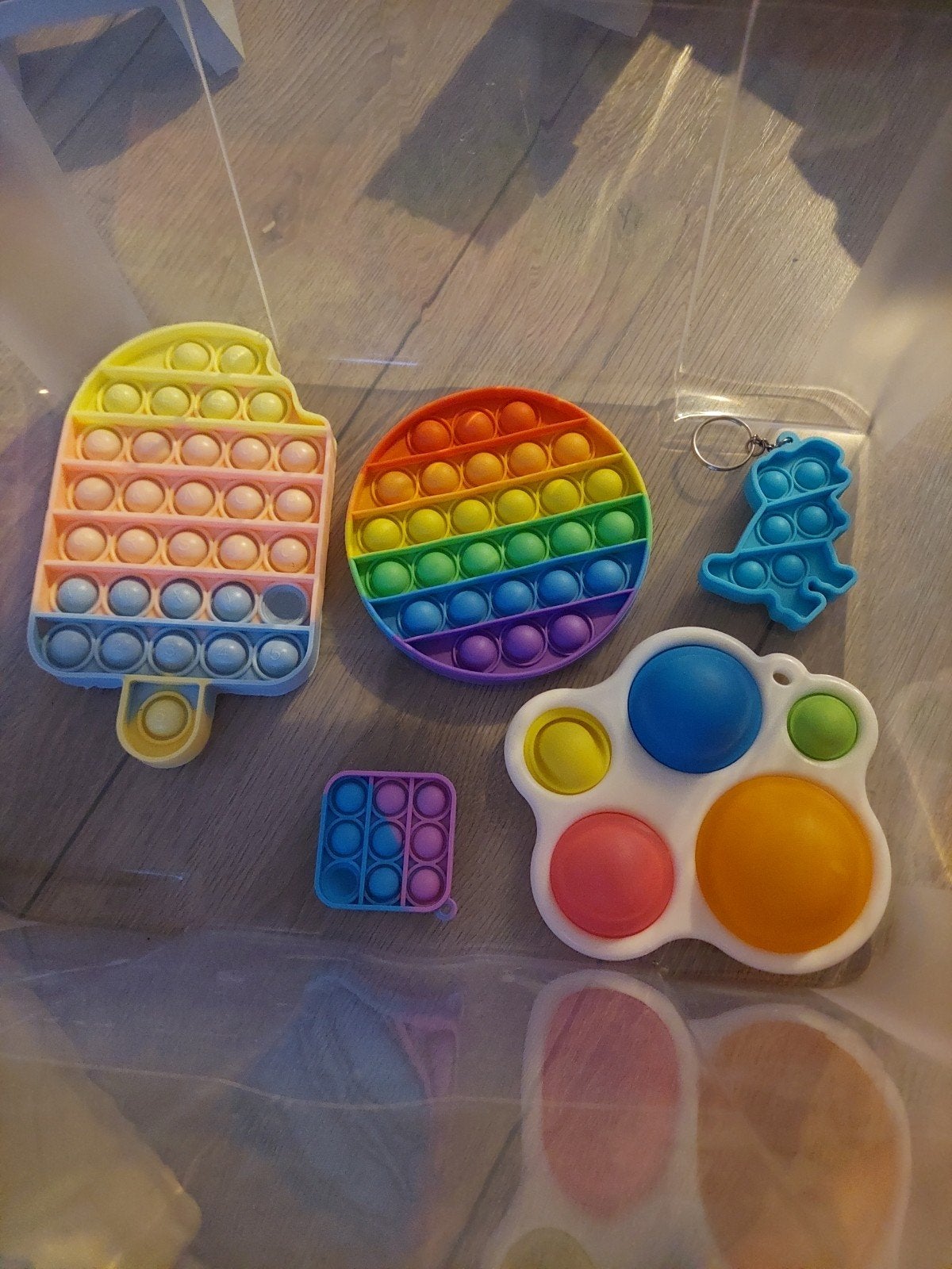 Pop It Fidget Speelgoed Set - Diverse Vormen en Kleuren, Ophalen of Verzenden, Zo goed als nieuw, Jongen of Meisje