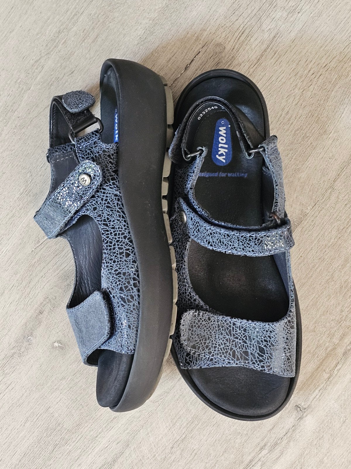 Wolky Brasillia sandalen nieuw staat 39, Wolky, Zwart, Zo goed als nieuw, Sandalen of Muiltjes
