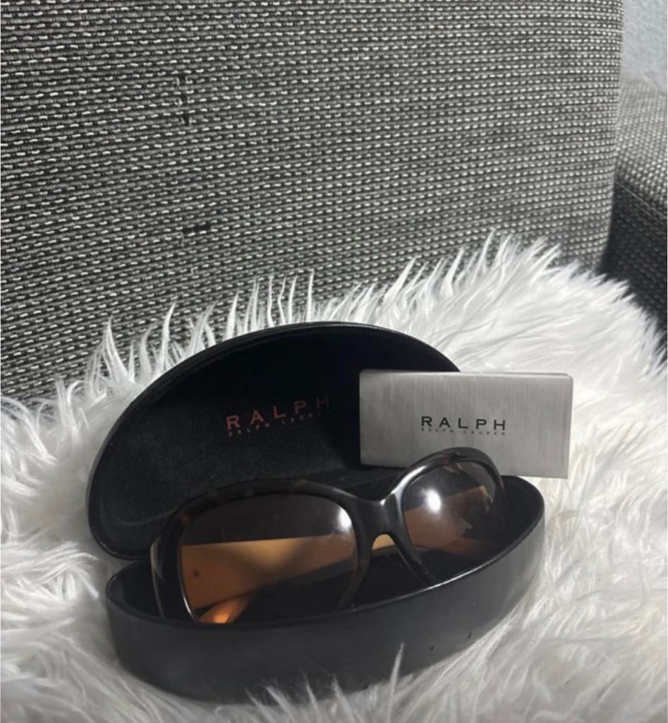 Stijlvolle Ralph Lauren Zonnebril, Gebruikt, Zonnebril, Bruin, Ralph Lauren