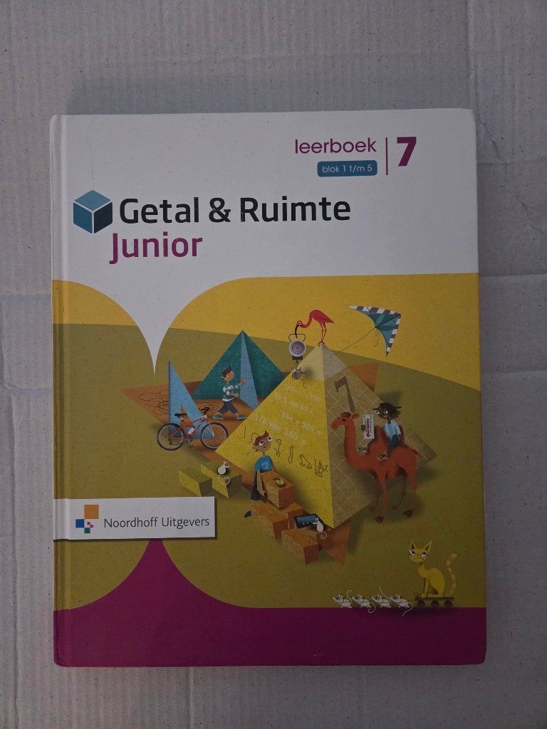 Getal & Ruimte Junior Leerboek 7 (Blok 1 t/m 5), Gelezen, Non-fictie, Ophalen of Verzenden, Noordhoff Uitgevers