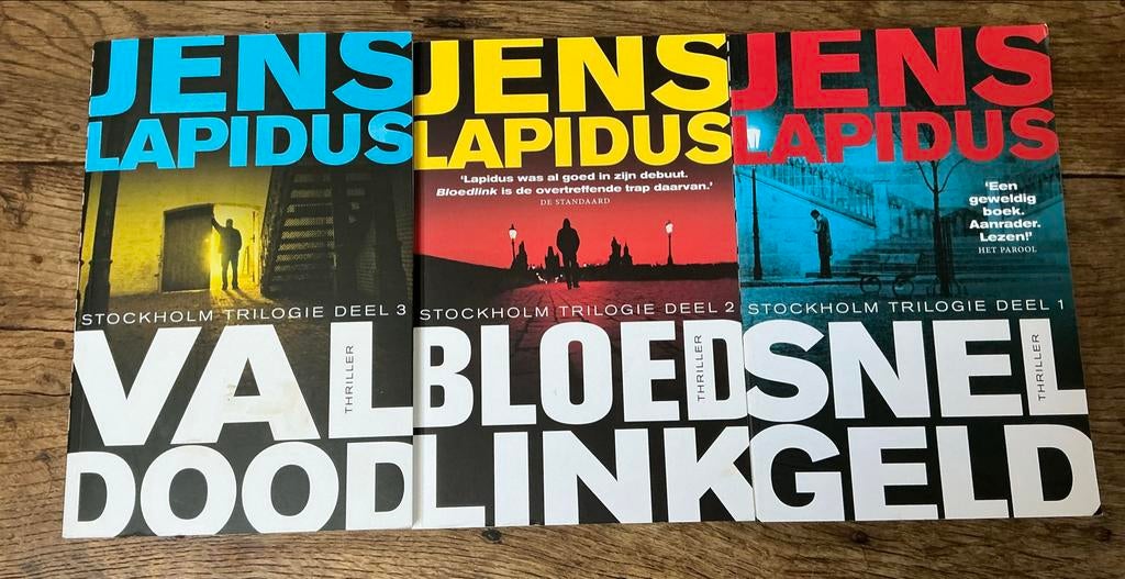 Jens Lapidus Stockholm Trilogie - Deel 1, 2 en 3, Ophalen, Zo goed als nieuw, Scandinavië