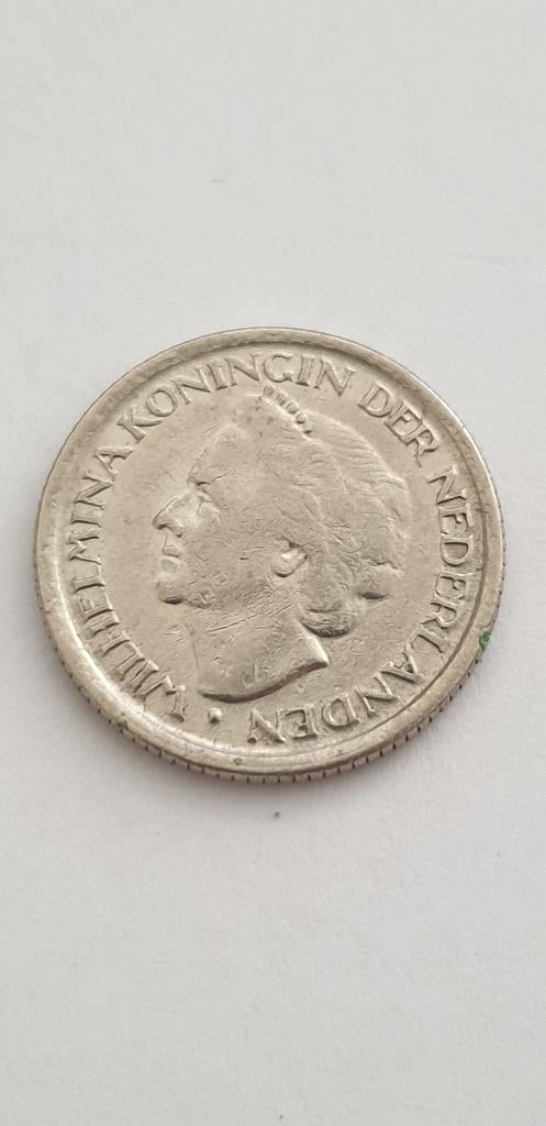 3108 wilhelmina kwartje 1948, Verzenden, Koningin Wilhelmina, 25 cent