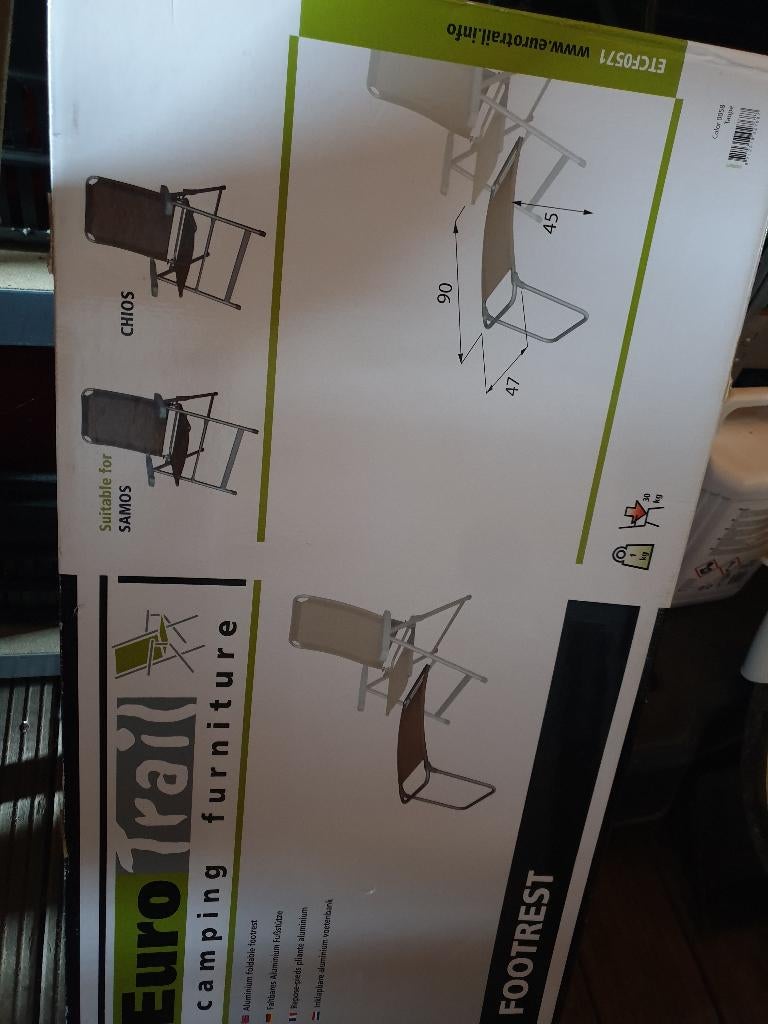 Stoelverlenger, Tuin en Terras, Tuinstoelen, Ophalen, Nieuw, Aluminium