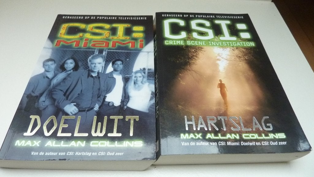 2x CSI boek, Boeken, Detectives, Ophalen of Verzenden, Zo goed als nieuw, Max Allan Collins