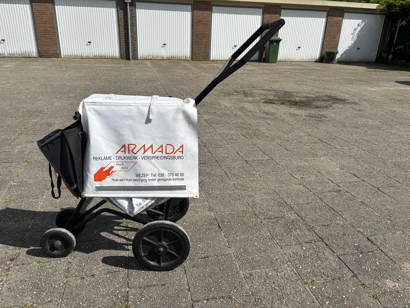 Postbode duwkar / folderkar, Ophalen, Gebruikt