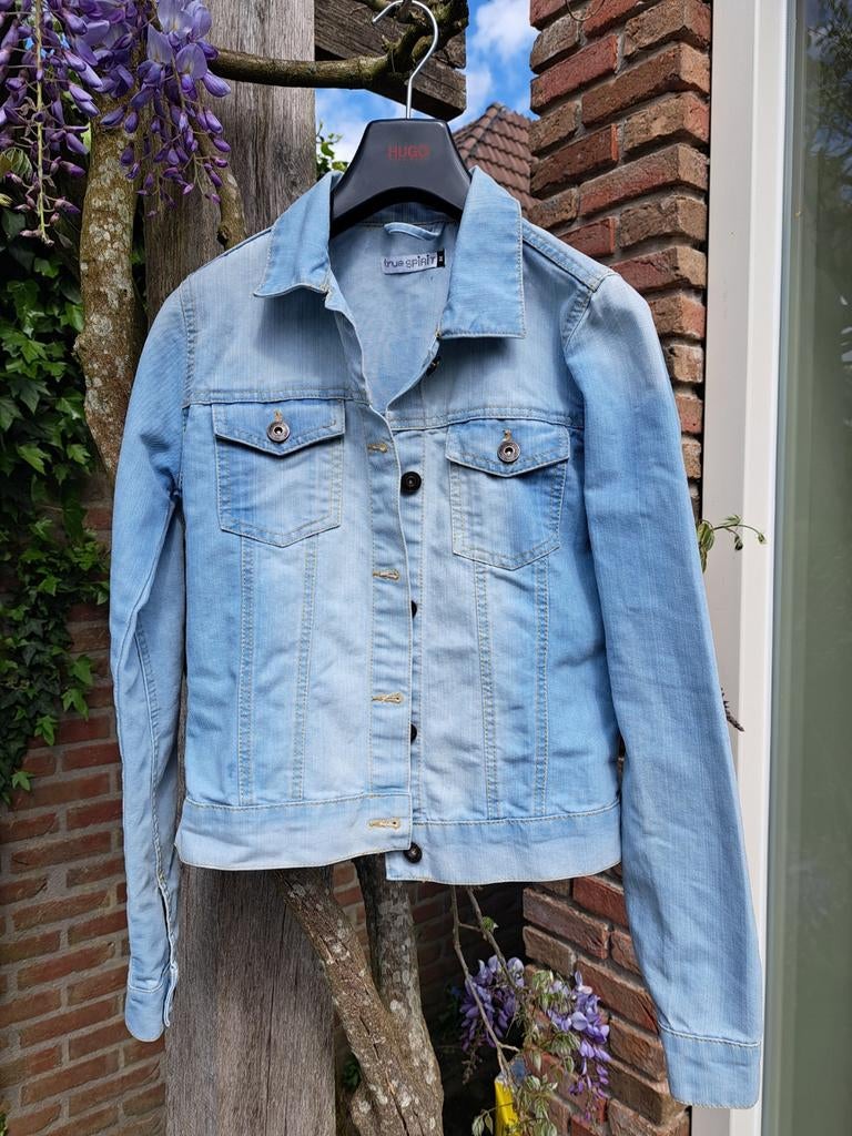 Super leuk spijkerjasje  merk True Spirit maat 38, Ophalen of Verzenden, Zo goed als nieuw, Maat 38/40 (M), Blauw