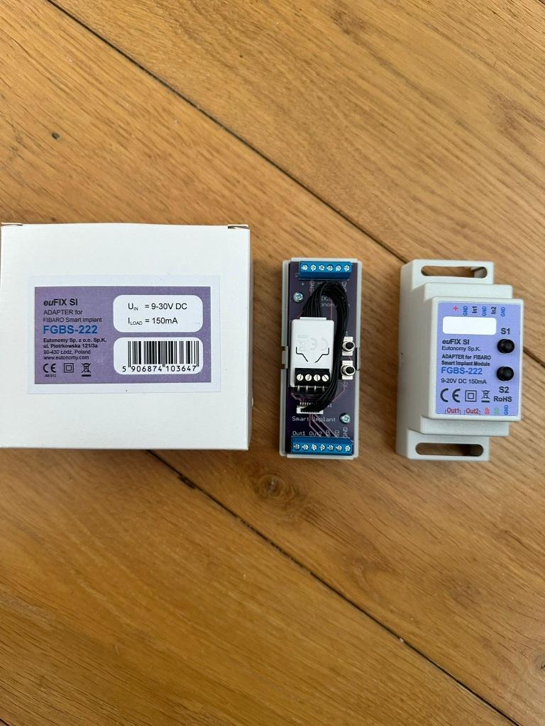 FIBARO Smart Implant + Dinrail houder FGBS-222, Hobby en Vrije tijd, Elektronica-componenten, Ophalen of Verzenden, Nieuw