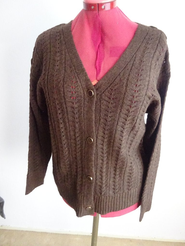 Paprika vest mt 46/48, Kleding | Dames, Bruin, Verzenden, Trui of Vest, Zo goed als nieuw