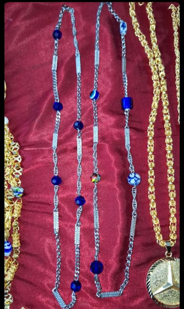 Alakondre ketting zilver plated, Ophalen of Verzenden, Nieuw, Zilver, Zilver