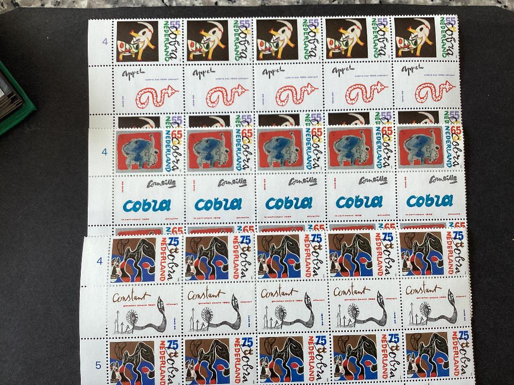 1988, Cobra, 1408-1410/ vel deel van 10 zegels, Postzegels en Munten, Postzegels | Nederland, Verzenden, Na 1940, Postfris