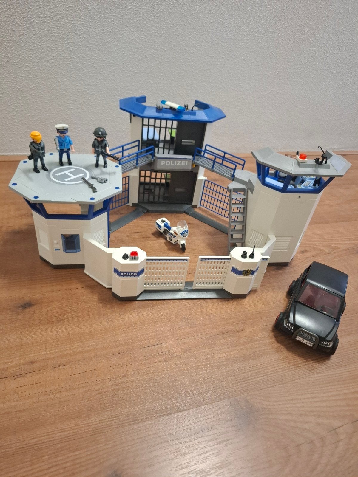 Playmobil Politiebureau met Figuren en Voertuigen, Kinderen en Baby's, Speelgoed | Playmobil, Gebruikt, Gebouw, Complete set, Ophalen of Verzenden