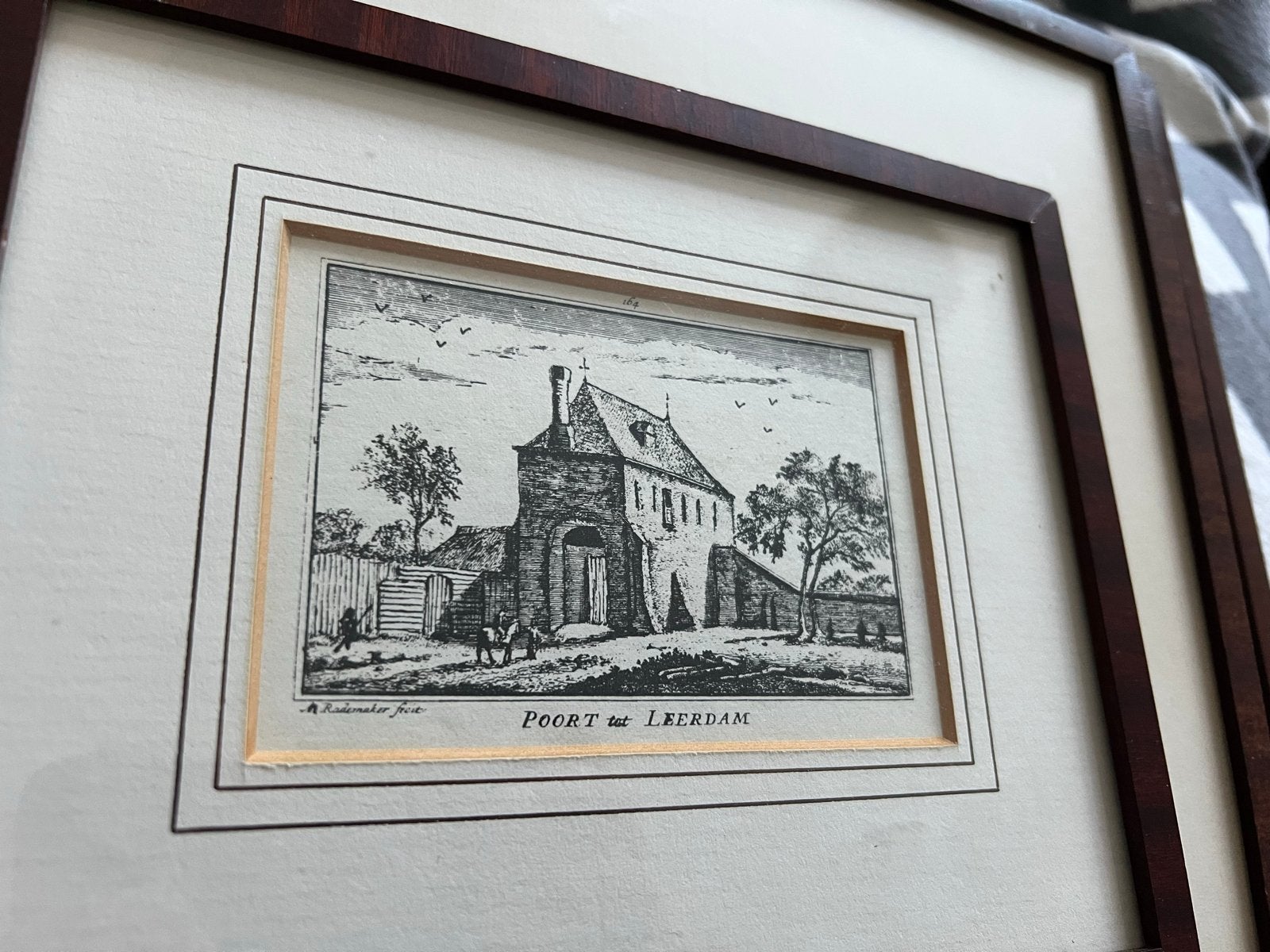 Ets Poort van Leerdam - Historisch Stadsgezicht, Antiek en Kunst, Kunst | Etsen en Gravures, 1800 - 1899, Stadsgezicht, Ophalen of Verzenden