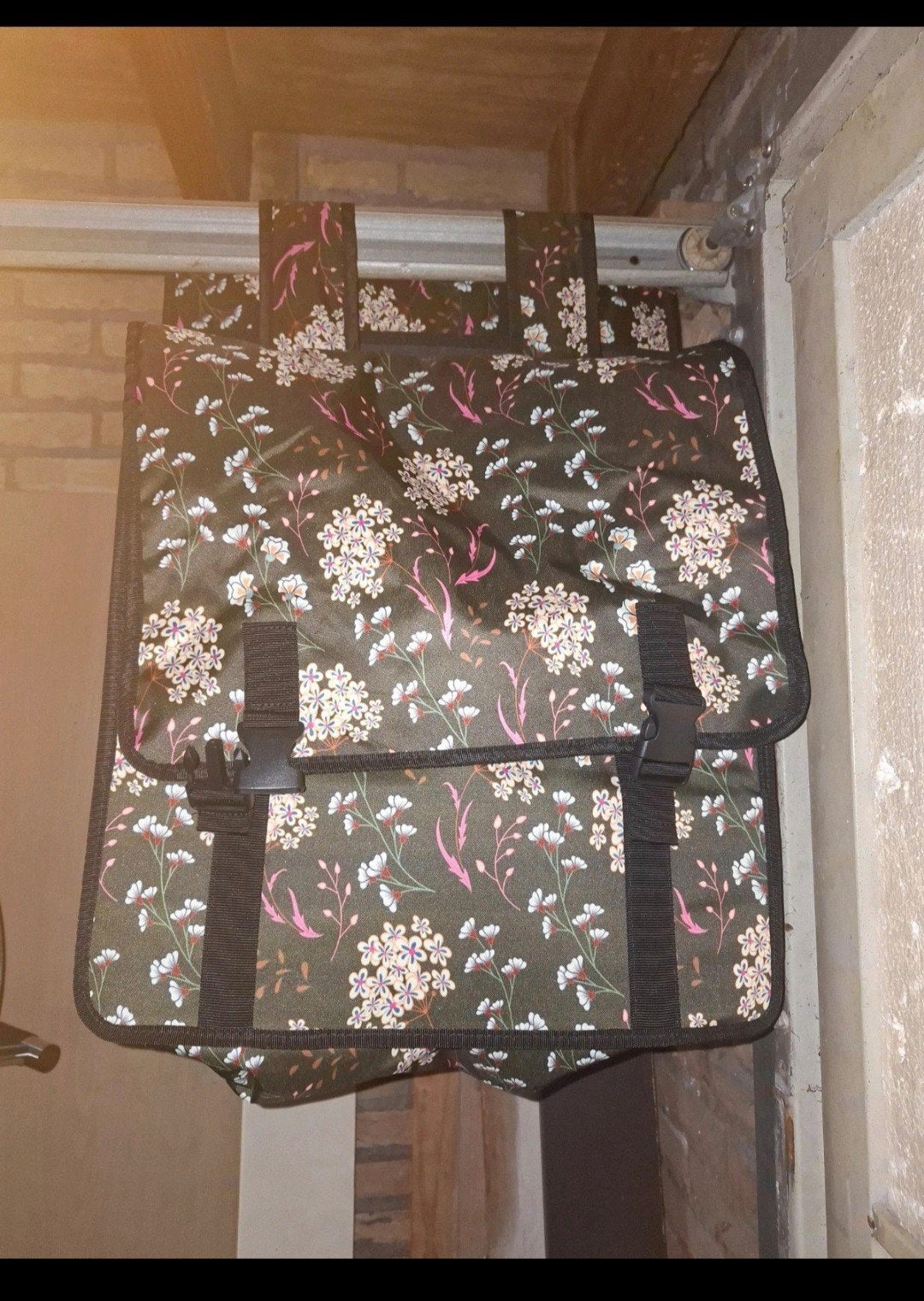 XL VoltanO fietstassen met bloemenprint, Fietsen en Brommers, Ophalen of Verzenden, Nieuw, VoltanO