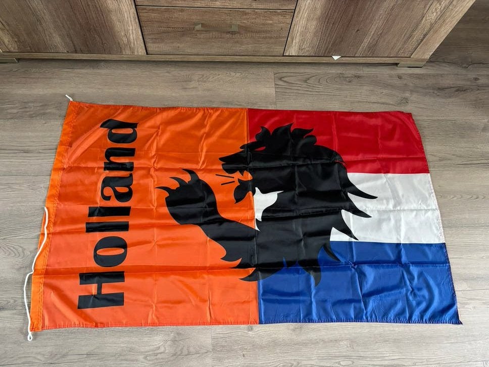 Polyester Holland vlag 90x150 cm, Ophalen of Verzenden, Zo goed als nieuw
