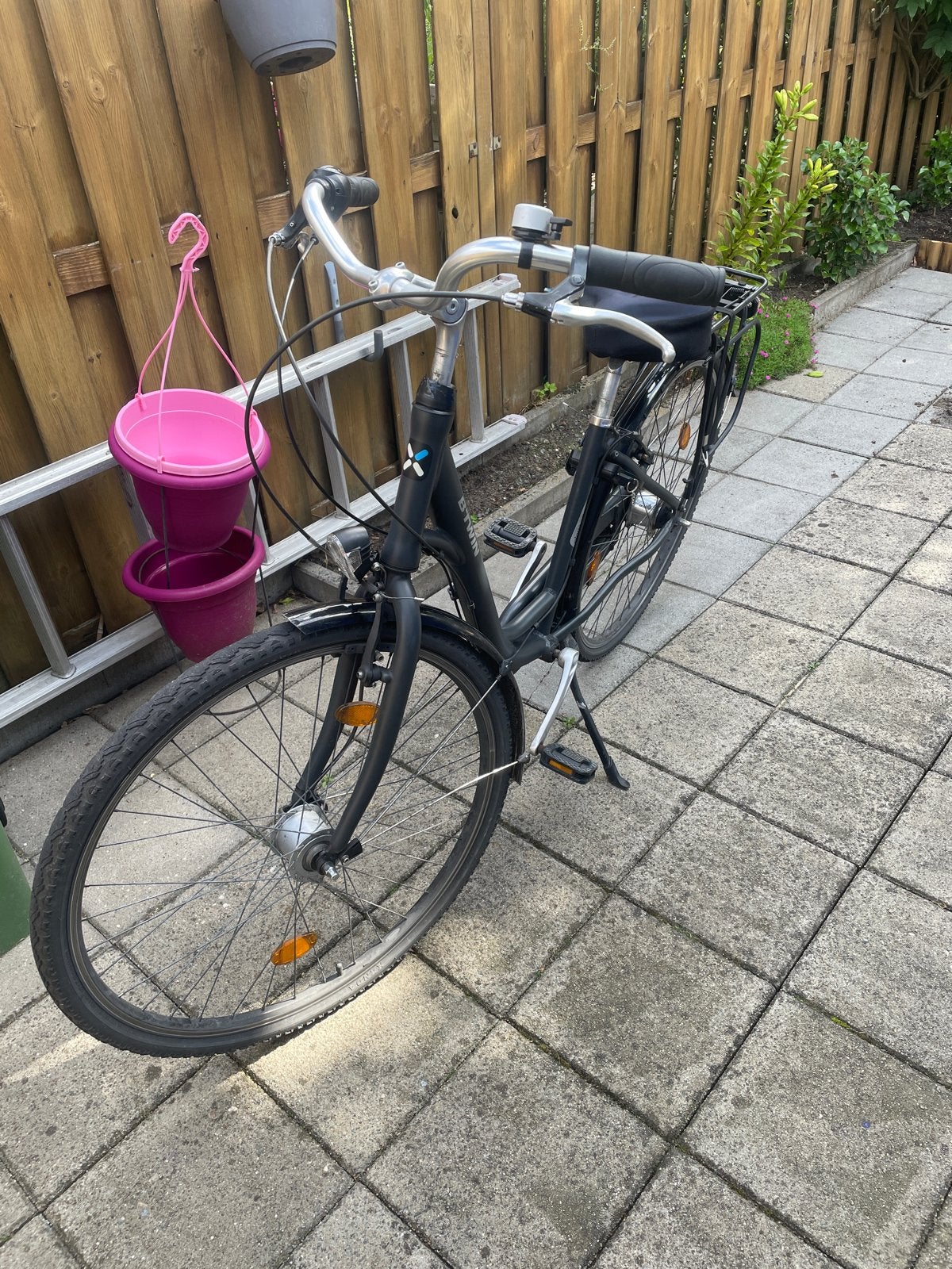 Btwin Elops 900 stadsfiets met lage instap en bagagedrager, Velgrem, 50 tot 53 cm, Ophalen, Overige merken