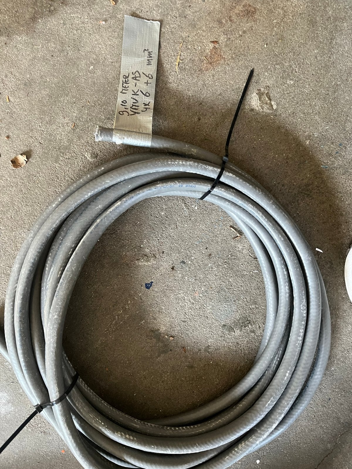 9,1 meter YMVK-AS 4x6 + 6mm2 kabel NIEUW, Ophalen of Verzenden, Nieuw, Kabel of Snoer