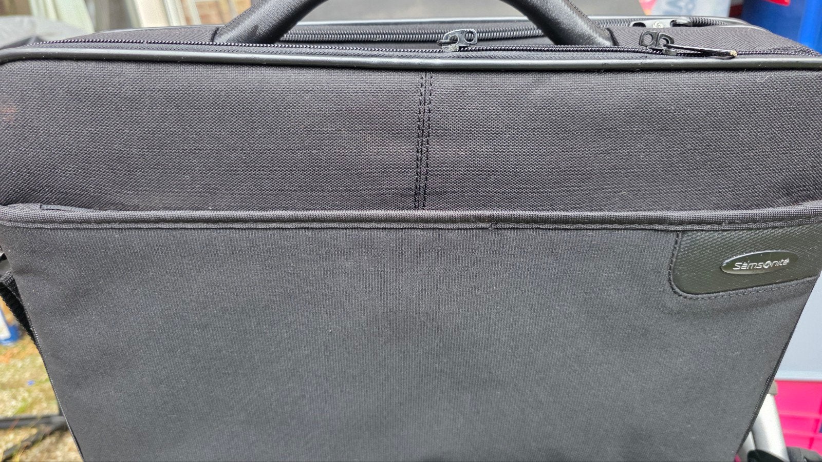 Samsonite laptoptas/aktetas - Zwart, zo goed als nieuw, 40 tot 60 cm, 20 tot 30 cm, Zwart, Ophalen of Verzenden