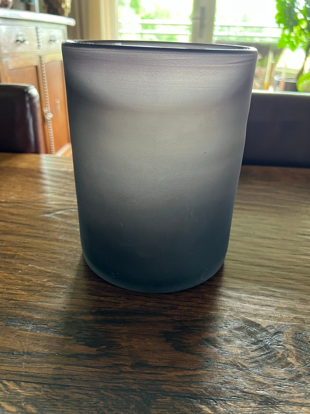 DUTZ Design Vaas/Windlicht "Cylinder" Smoke Mat - 20cm, Overige kleuren, Ophalen of Verzenden, Minder dan 50 cm, Glas