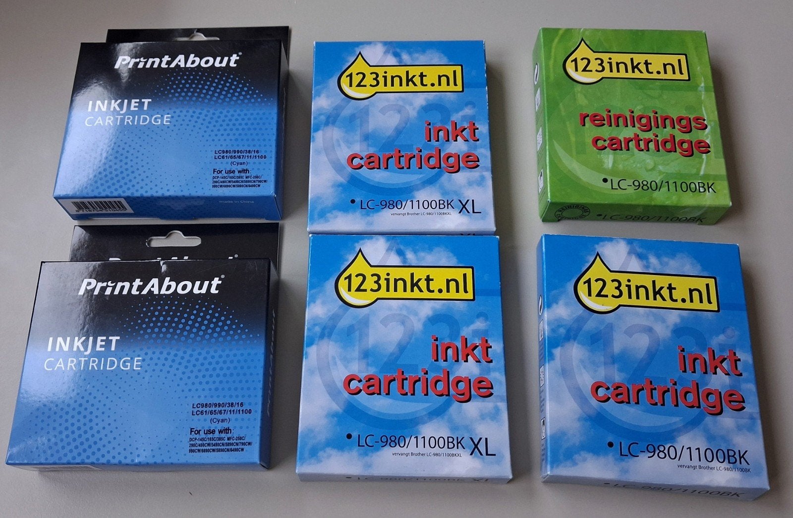 Inkt voor printer Brother LC-980, Computers en Software, Ophalen of Verzenden, Nieuw, Cartridge, Brother