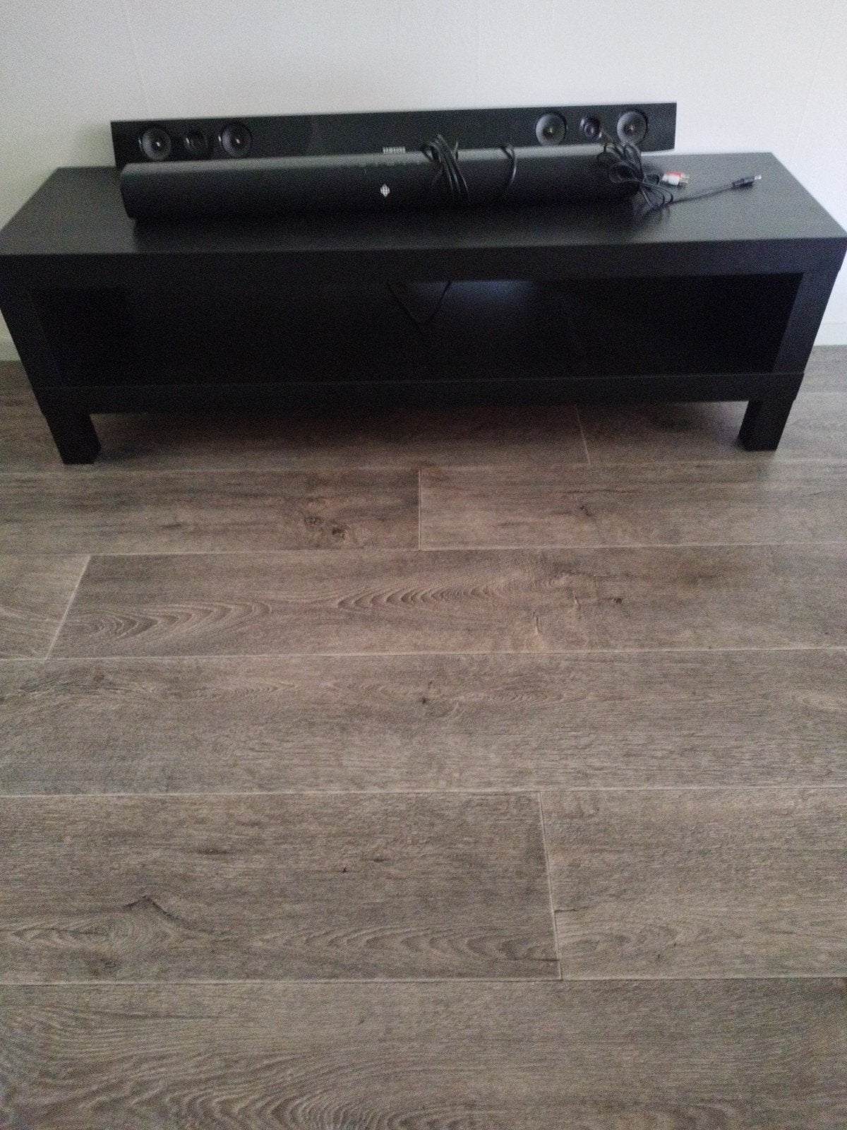 Televisiedressoir met optionele Samsung Soundbar, Ophalen, Gebruikt, 100 tot 150 cm, Minder dan 100 cm