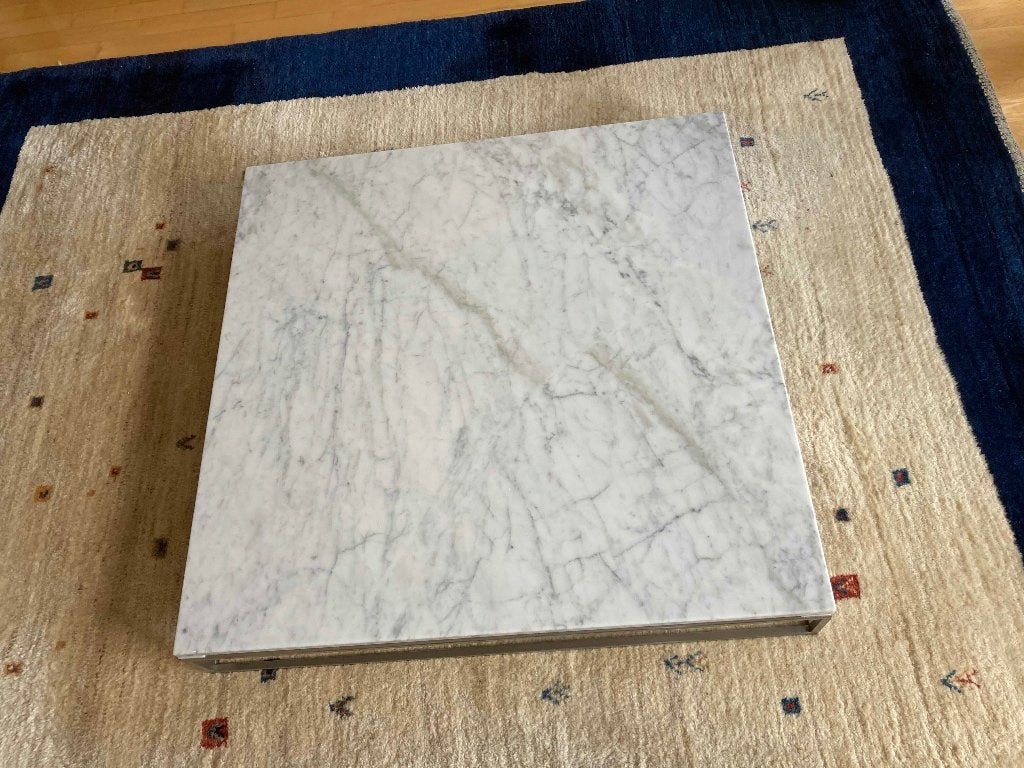 Marmeren tafel Wall 2 van Living Divani, Ophalen, Overige materialen, Gebruikt, 50 tot 100 cm